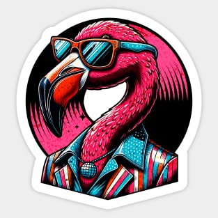 Disco Flamingo Sticker